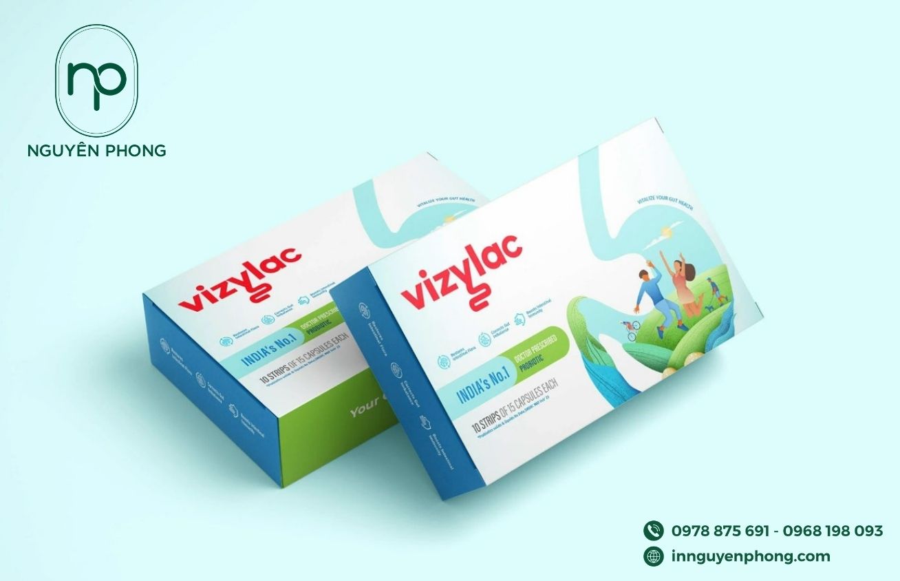 Mẫu logo thuốc in trên hộp đựng thuốc